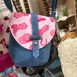 Crossbody Bag, Pink Cowboy Boots Pink Cowboy Hat, Purses, Handbag